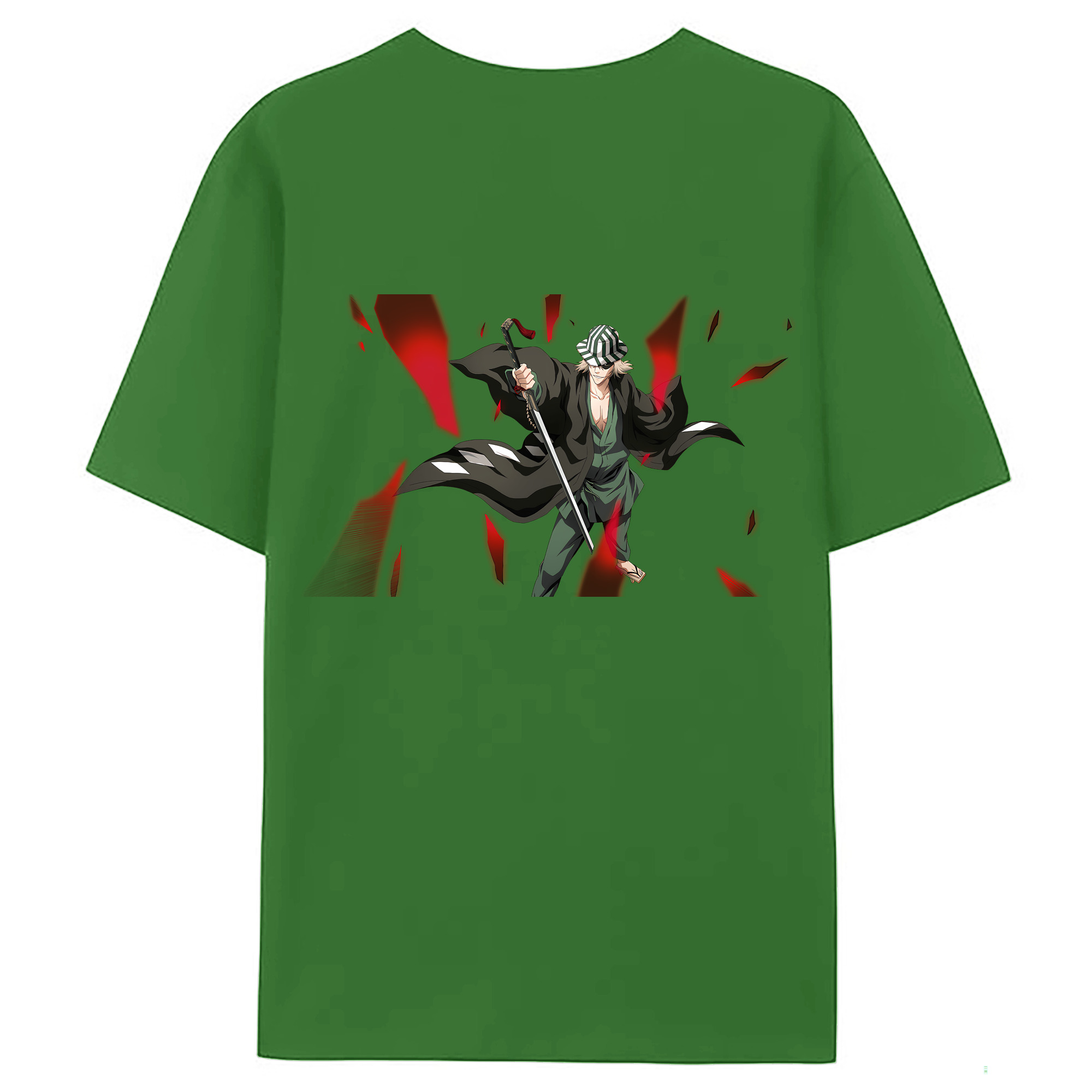 （画像用） "ブリーチ 浦原 喜助（うらはら きすけ） BLEACH Urahara Kisuke " レディース半袖Tシャツ(バックプリント)